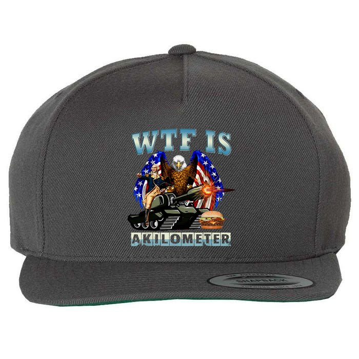 Wtf Is A Kilometer Eagle Badge American Signature Burger Wool Snapback Cap