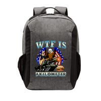 Wtf Is A Kilometer Eagle Badge American Signature Burger Vector Backpack