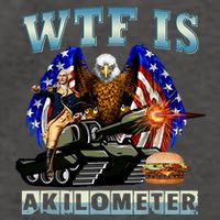 Wtf Is A Kilometer Eagle Badge American Signature Burger Vector Backpack