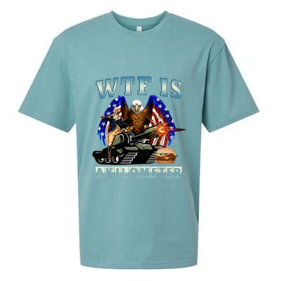 Wtf Is A Kilometer Eagle Badge American Signature Burger Sueded Cloud Jersey T-Shirt