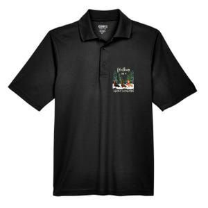 Walking In A Wiener Wonderland Dachshund Trio Men's Origin Performance Pique Polo