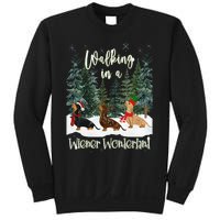 Walking In A Wiener Wonderland Dachshund Trio Sweatshirt