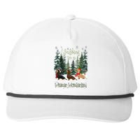 Walking In A Wiener Wonderland Dachshund Trio Snapback Five-Panel Rope Hat