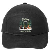 Walking In A Wiener Wonderland Dachshund Trio 7-Panel Snapback Hat