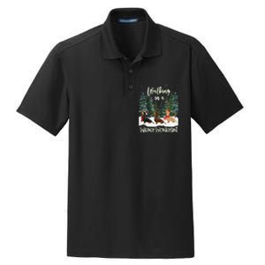 Walking In A Wiener Wonderland Dachshund Trio Dry Zone Grid Polo