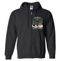 Walking In A Wiener Wonderland Dachshund Trio Full Zip Hoodie