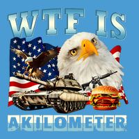 Wtf Is A Kilometer Eagle Badge American Funny 4th Of July Tie Dye Hoodie