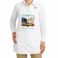 Wtf Is A Kilometer Eagle Badge American Funny 4th Of July Apron