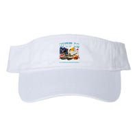 Wtf Is A Kilometer Eagle Badge American Funny 4th Of July Visor