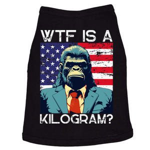 Wtf Is A Kilogram Bigfoot Political 4th Of July Usa Pride Doggie Tank