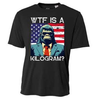 Wtf Is A Kilogram Bigfoot Political 4th Of July Usa Pride Cooling Performance Crew T-Shirt