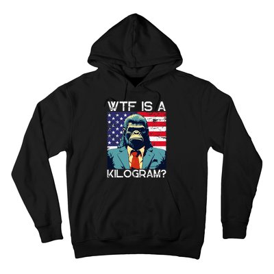 Wtf Is A Kilogram Bigfoot Political 4th Of July Usa Pride Hoodie