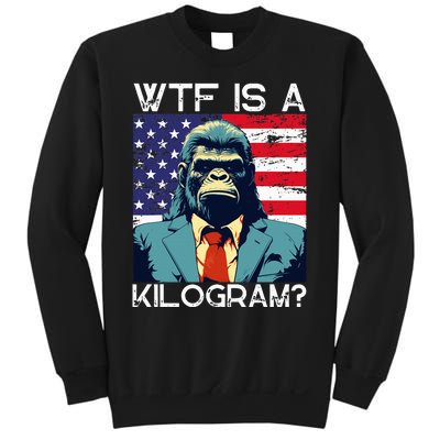 Wtf Is A Kilogram Bigfoot Political 4th Of July Usa Pride Sweatshirt