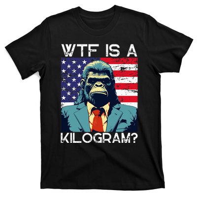 Wtf Is A Kilogram Bigfoot Political 4th Of July Usa Pride T-Shirt