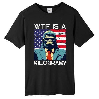 Wtf Is A Kilogram Bigfoot Political 4th Of July Usa Pride Tall Fusion ChromaSoft Performance T-Shirt