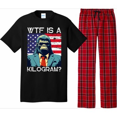 Wtf Is A Kilogram Bigfoot Political 4th Of July Usa Pride Pajama Set