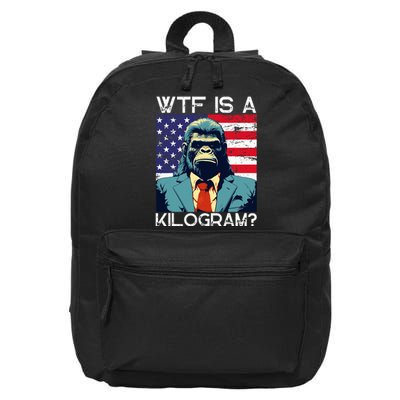 Wtf Is A Kilogram Bigfoot Political 4th Of July Usa Pride 16 in Basic Backpack