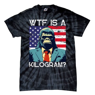 Wtf Is A Kilogram Bigfoot Political 4th Of July Usa Pride Tie-Dye T-Shirt