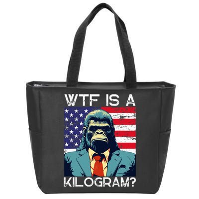 Wtf Is A Kilogram Bigfoot Political 4th Of July Usa Pride Zip Tote Bag