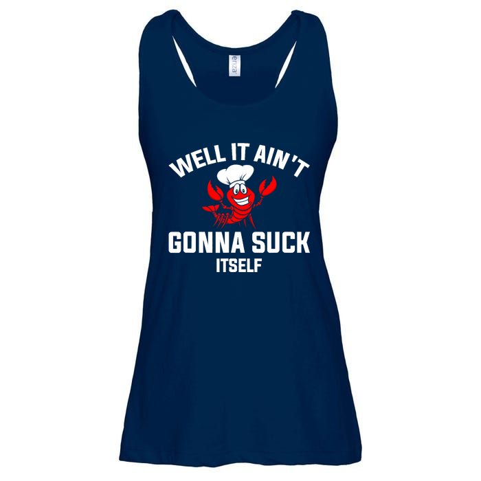 Well It Ain't Gonna Suck Itself Cajun Crawfish Boil Vintage Ladies Essential Flowy Tank