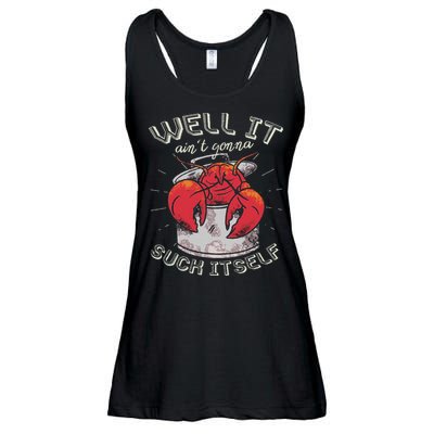 Well It Ain't Gonna Suck Itself Crawfish Lobster Crayfish Ladies Essential Flowy Tank