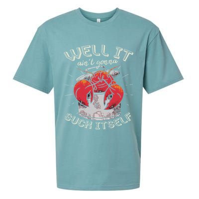 Well It Ain't Gonna Suck Itself Crawfish Lobster Crayfish Sueded Cloud Jersey T-Shirt