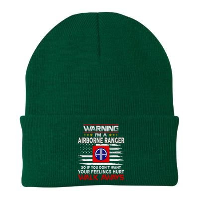 Warning Im A AIRBORNE RANGER So If You Dont Want Your Feelings Hurt Walk Awayls Knit Cap Winter Beanie