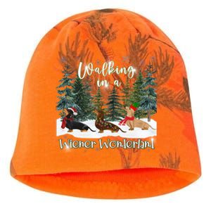 Walking In A Wiener Wonderland Dachshund Trio Cool Gift Kati - Camo Knit Beanie