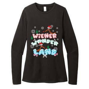 Walking In A Wiener Wonderland Dachshund Doxie Christmas Great Gift Womens CVC Long Sleeve Shirt