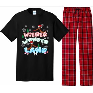 Walking In A Wiener Wonderland Dachshund Doxie Christmas Great Gift Pajama Set