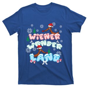 Walking In A Wiener Wonderland Dachshund Doxie Christmas Great Gift T-Shirt