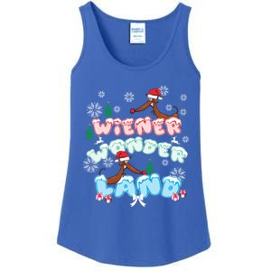 Walking In A Wiener Wonderland Dachshund Doxie Christmas Great Gift Ladies Essential Tank