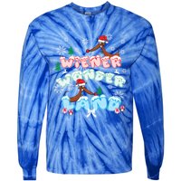 Walking In A Wiener Wonderland Dachshund Doxie Christmas Great Gift Tie-Dye Long Sleeve Shirt