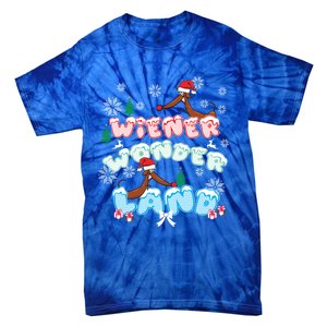 Walking In A Wiener Wonderland Dachshund Doxie Christmas Great Gift Tie-Dye T-Shirt