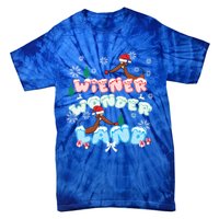 Walking In A Wiener Wonderland Dachshund Doxie Christmas Great Gift Tie-Dye T-Shirt