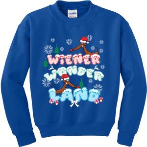 Walking In A Wiener Wonderland Dachshund Doxie Christmas Great Gift Kids Sweatshirt