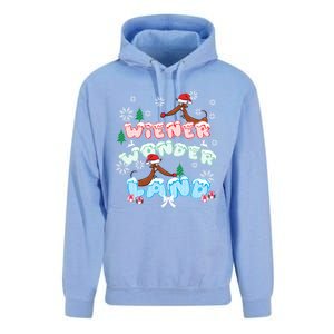 Walking In A Wiener Wonderland Dachshund Doxie Christmas Great Gift Unisex Surf Hoodie