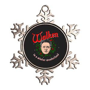 Walken In A Winter Wonderland Metallic Star Ornament