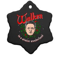 Walken In A Winter Wonderland Ceramic Star Ornament