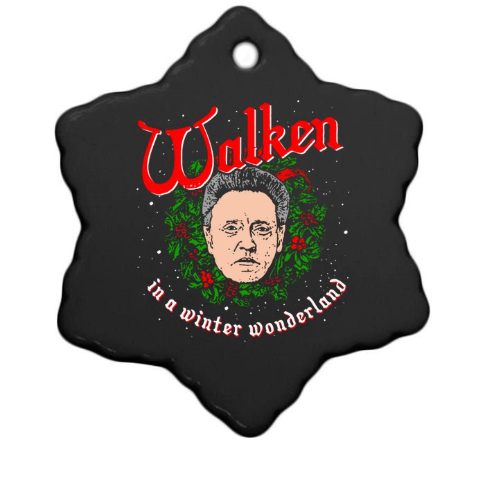 Walken In A Winter Wonderland Ceramic Star Ornament