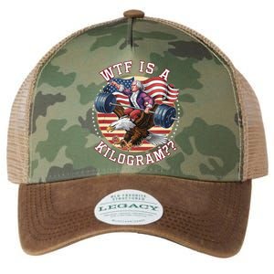 Wtf Is A Kilogram Funny 4th Of July Patriotic Eagle Usa Legacy Tie Dye Trucker Hat