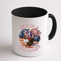 Wtf Is A Kilogram Funny 4th Of July Patriotic Eagle Usa Mug