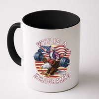 Wtf Is A Kilogram Funny 4th Of July Patriotic Eagle Usa Mug