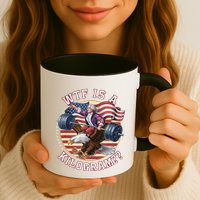 Wtf Is A Kilogram Funny 4th Of July Patriotic Eagle Usa Mug