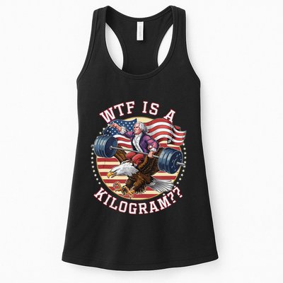 Wtf Is A Kilogram Funny 4th Of July Patriotic Eagle Usa Womens Tank Top