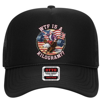 Wtf Is A Kilogram Funny 4th Of July Patriotic Eagle Usa Trucker Hat