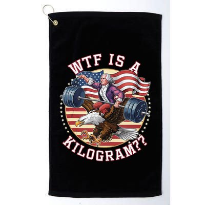 Wtf Is A Kilogram Funny 4th Of July Patriotic Eagle Usa Golf Towel