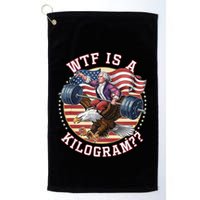 Wtf Is A Kilogram Funny 4th Of July Patriotic Eagle Usa Golf Towel