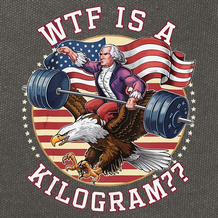 Wtf Is A Kilogram Funny 4th Of July Patriotic Eagle Usa Cotton Canvas Backpack