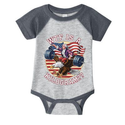 Wtf Is A Kilogram Funny 4th Of July Patriotic Eagle Usa Infant Baby Jersey Bodysuit